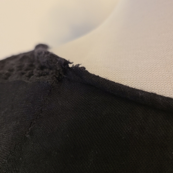 Free People Black Crochet Bell Sleeve Top - Picture 7 of 8